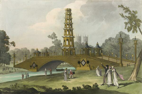 1st aug 1814 burned the pagoda in green park